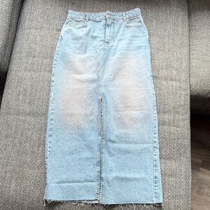 Light Blue Denim Women's Jean Skirt